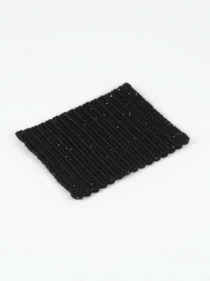 Black Fringe Knit Wrap