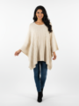 Women's Knit Poncho cream