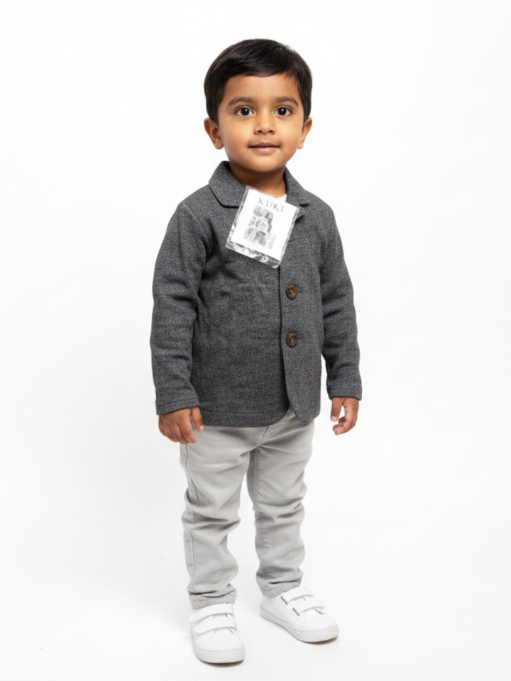 Classic & Cozy Baby Knit Jacket (3-4 Years)-1 - MeriKart
