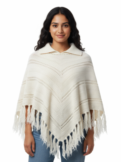 Cozy Chic Knit Women's Poncho - M Size