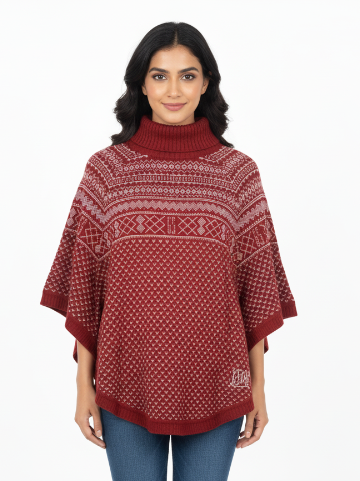 Women's Knit Poncho