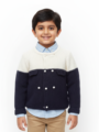 Cozy Two-Tone Baby Sweater (5-6 Years)-1 - MeriKart