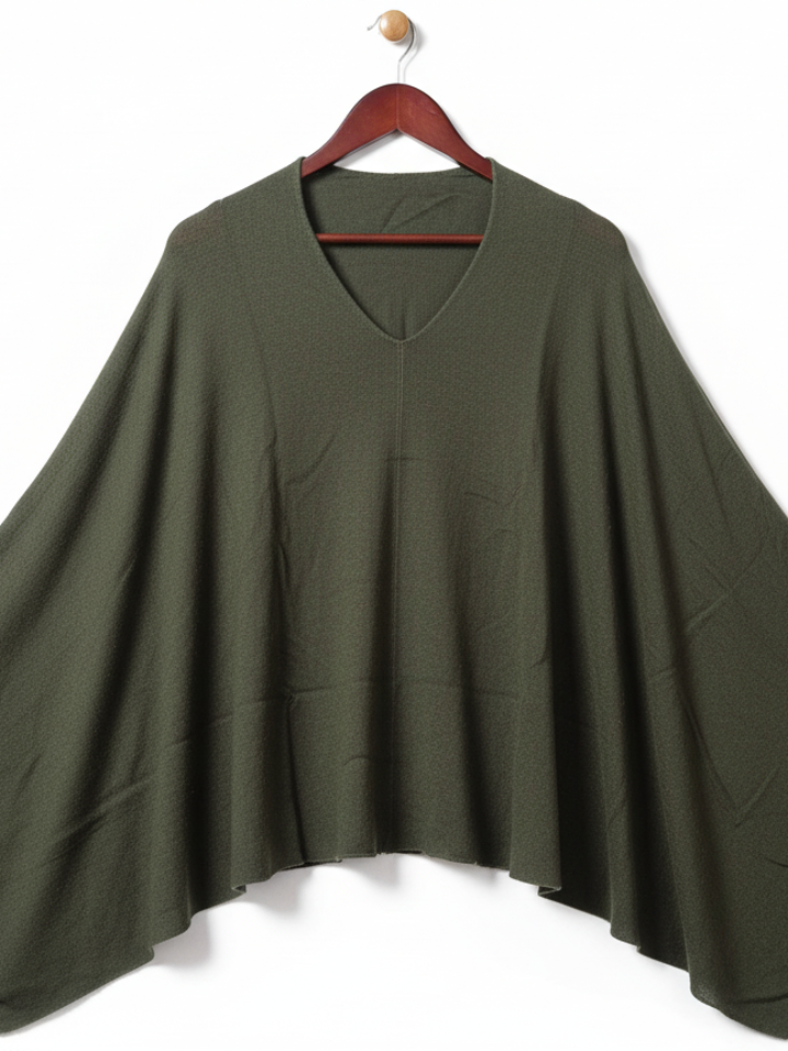 Grey Poncho for Women