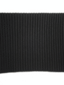 S Size Women's Black Ribbed Mock Neck Sweater-2 - MeriKart