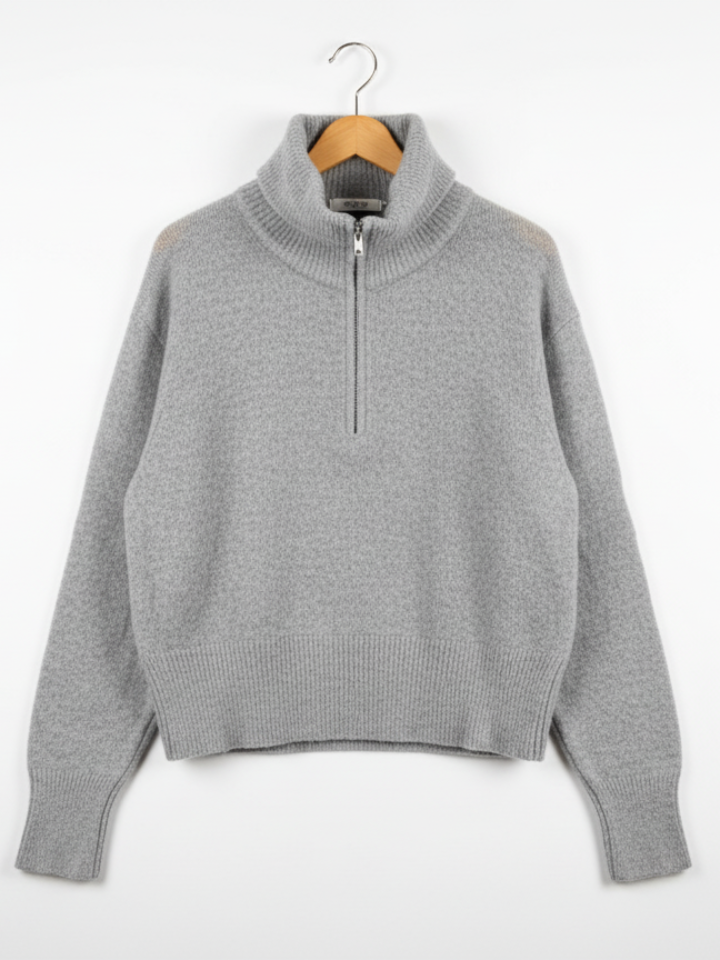 Women's L-Size Winter Zipper Jacket-1 - MeriKart