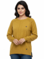 Women’s Mustard Yellow Winter Sweater-1 - MeriKart