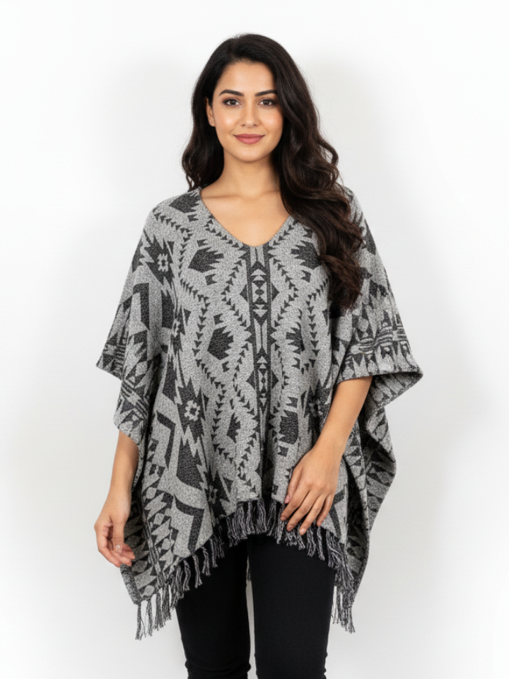 Women's Poncho - Bohemian Chic